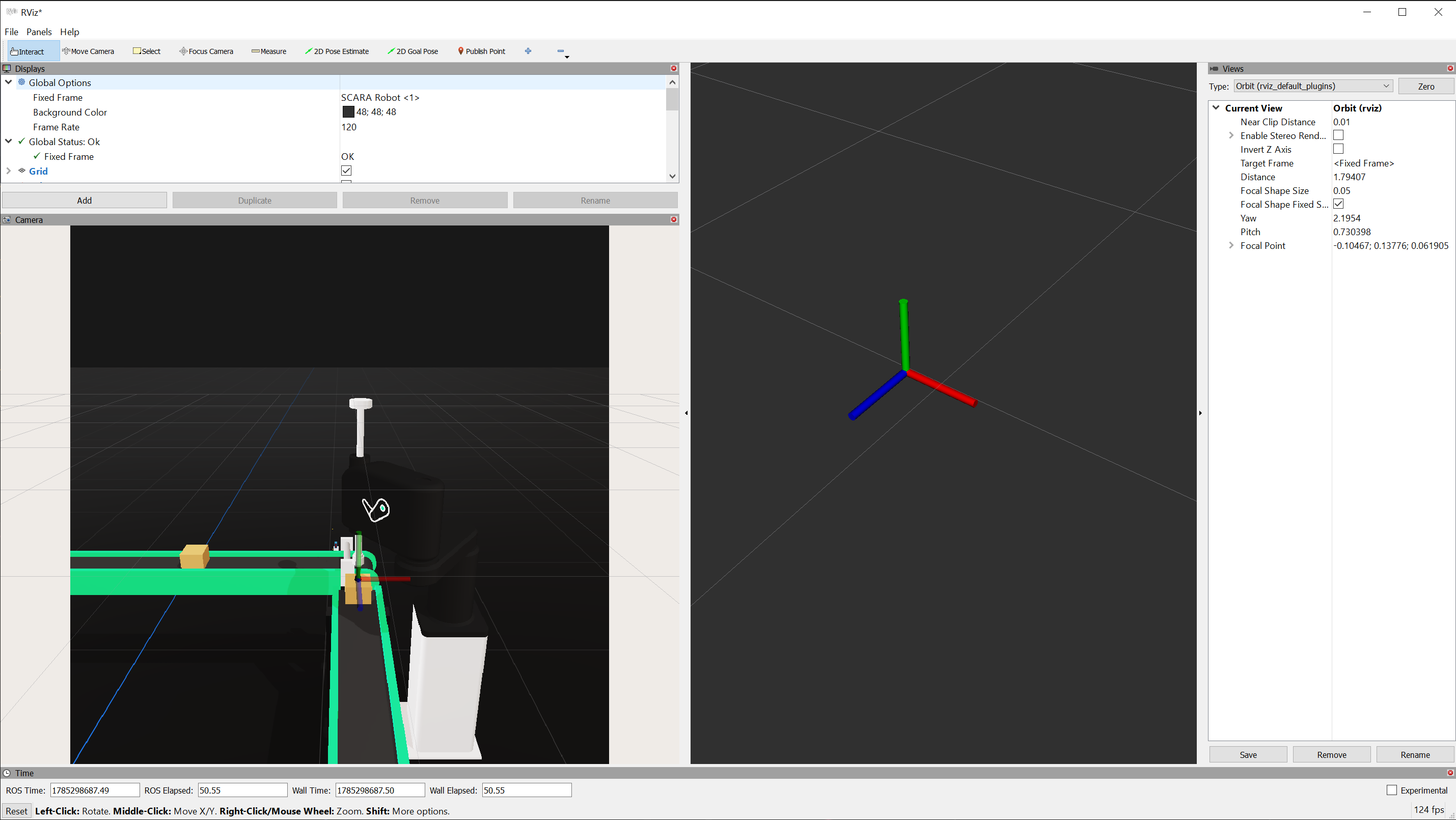 Publishing Camera and Odometry data to RViz