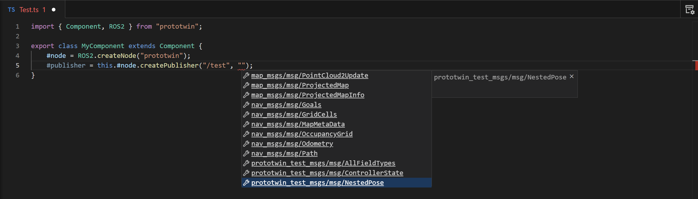Automatic Type Detection for ROS 2 Types